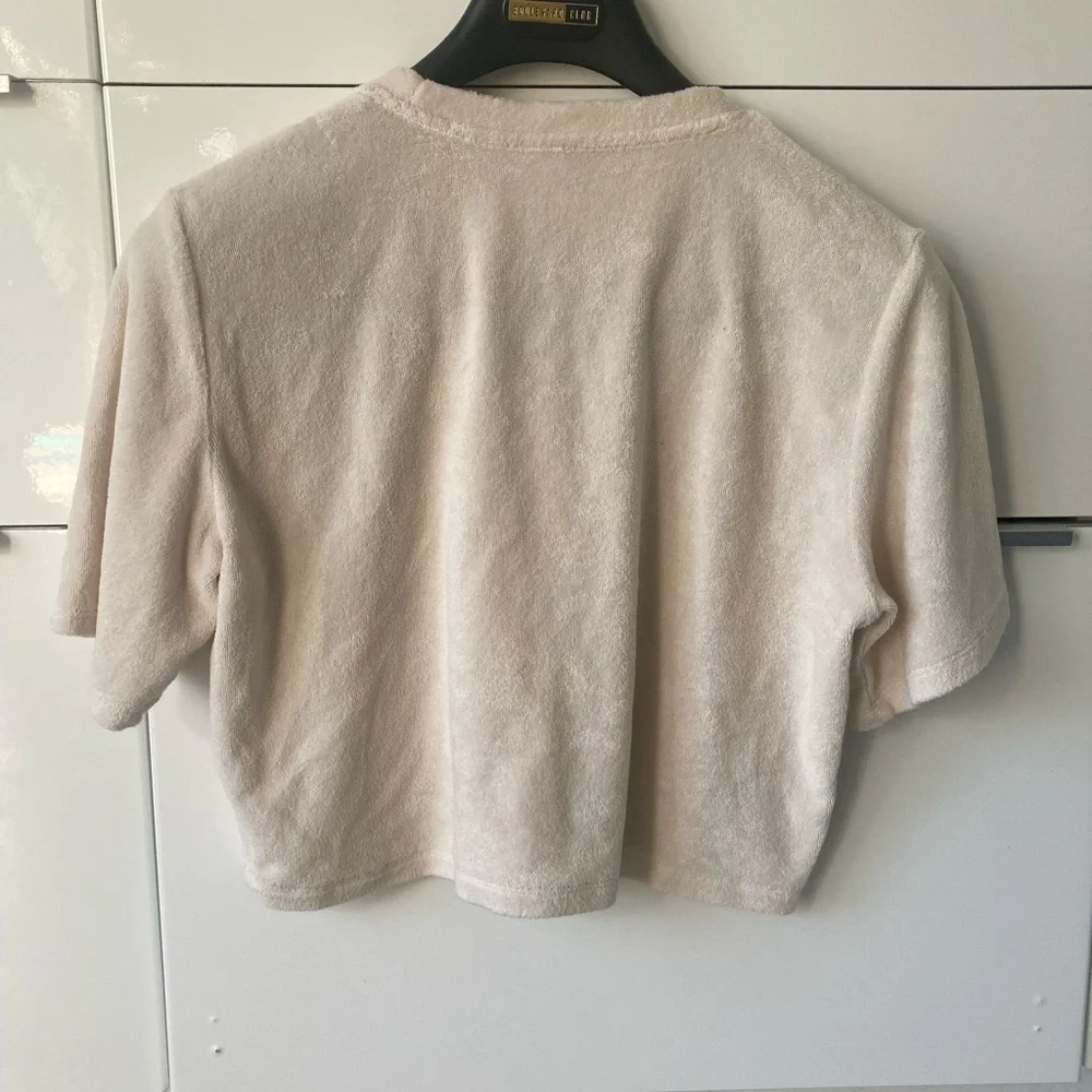 5/$50🧚‍♀️ XS Wilfred Shirt Cropped Top Terry Cloth - Picture 5 of 5